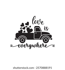 Love Is Every Where Typography T-Shirt Design Vector, Valentine gift, Valetines Day Typography Shirt, Valentine’s Day Digital Design, Happy valentines day
