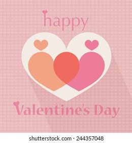 love is everything , happy valentine's day heart pattern illustrations 