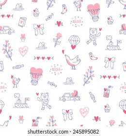 Love is everywhere valentine pattern