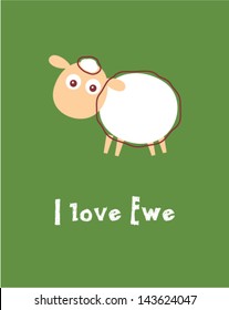 i love ewe sheep