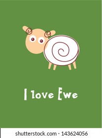 i love ewe sheep