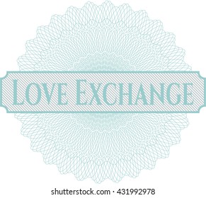 Love Exchange abstract rosette