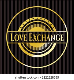 Love Exchange golden emblem or badge