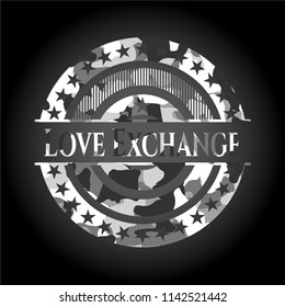Love Exchange grey camo emblem