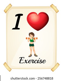 I love exercise banner