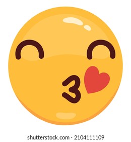 Love eyes emoticon vector Love eyes emoticon facesfaces. Yellow loving fun emoticon, humor mood smileys with hearts, sweet cartoon emoji character isolated on white background.