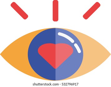 Love eyes icon