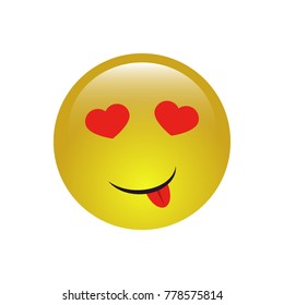 In love face icon