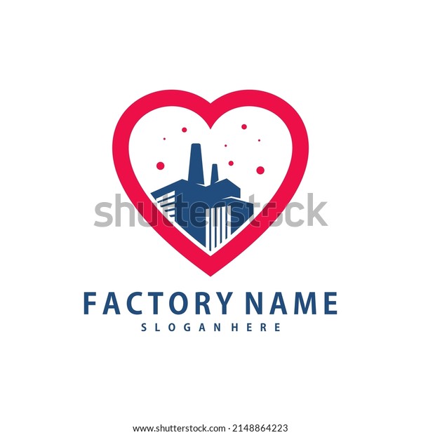Love Factory logo design vector, Creative
Factory logo design Template
Illustration