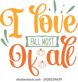 I love fall most of all