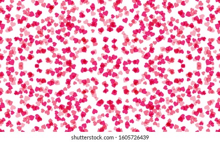 love falling hearts backgroung vector illustration