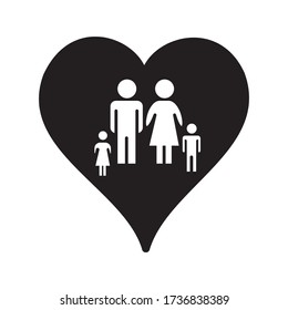 love family 
icon design, flat style trendy collection