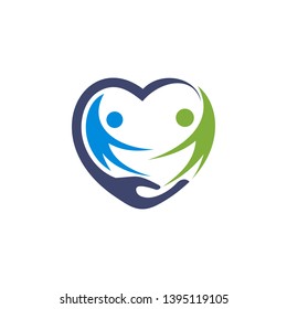 Love family stock vector. Illustration