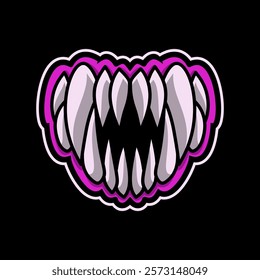 Love Fangs Mascot Vector Illustration is perfect for your brand business