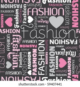 i love fashion seamless pattern in vector