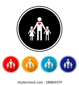 The love of the father to the children. Men and women