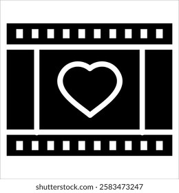 Love Film Icon Element For Design