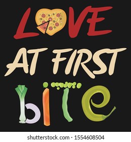 love at first bite t-shirt design