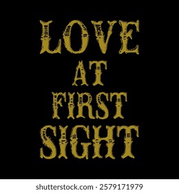 love at first sight, Graphic design print t-shirts fashion, illustration, vector, posters, cards, stickers, mug