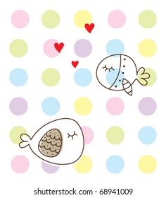 love fish doodle