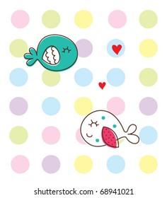 love fish doodle