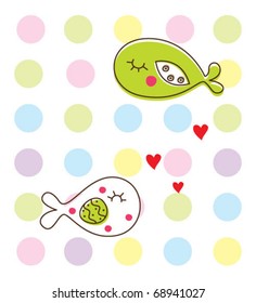 love fish doodle