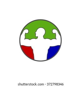 Love Fitness, Health Nature Solution Logo Template