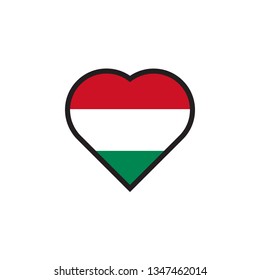 love flag Hungary