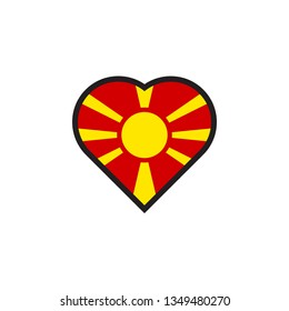 love flag Macedonia