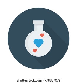 love flask circle flat 