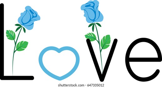 love and flower icon