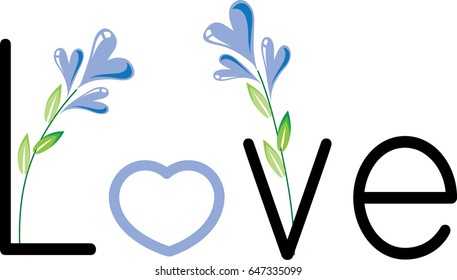love and flower icon