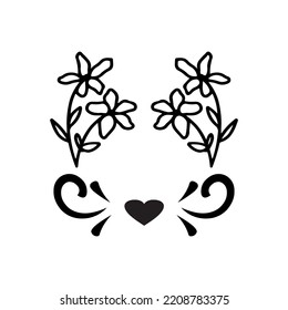 love flower icon vector illustration design