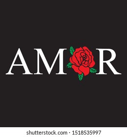 LOVE FLOWER, SLOGAN PRINT VECTOR