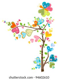 love and flower tree in spring