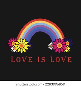 el amor es amor a las flores y el arcoiris