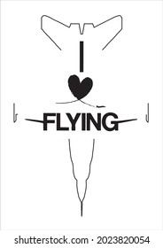 I LOVE FLYING F-16 VECTOR 