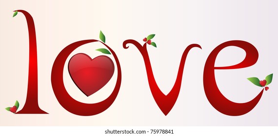 Love font design