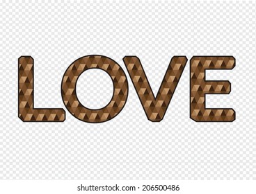LOVE  Font Type for Valentines day card