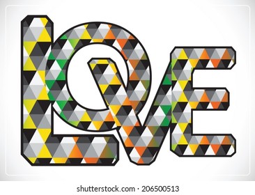 LOVE  Font Type for Valentines day card