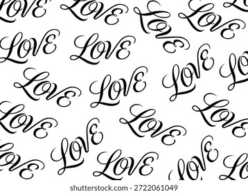 Fondo de Vector de escritura de fuentes de amor.