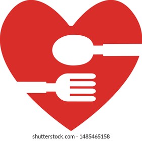love food icon concept. vector illustration