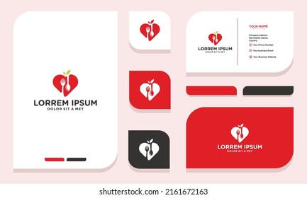 Love Food Logo and business card design