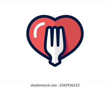  Love Food Logo design concept