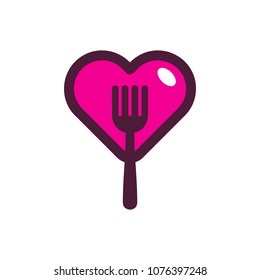 Love Food Logo Icon Design