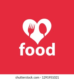 Love Food Logo Template