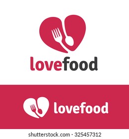 Love food Logo Template