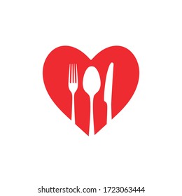 Fork Spoon Logo Folding Template Stock Vector (Royalty Free) 1823155334