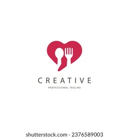 love food logo,food logo,restaurant logo,bistro logo,canteen logo,cafe logo,vector logo template