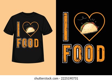 i love food so much quote modern abstract typographic for tshirt, poster, logo text, sticker, print items. motivational or inspiration vector quotes for foods lover with yellow color background